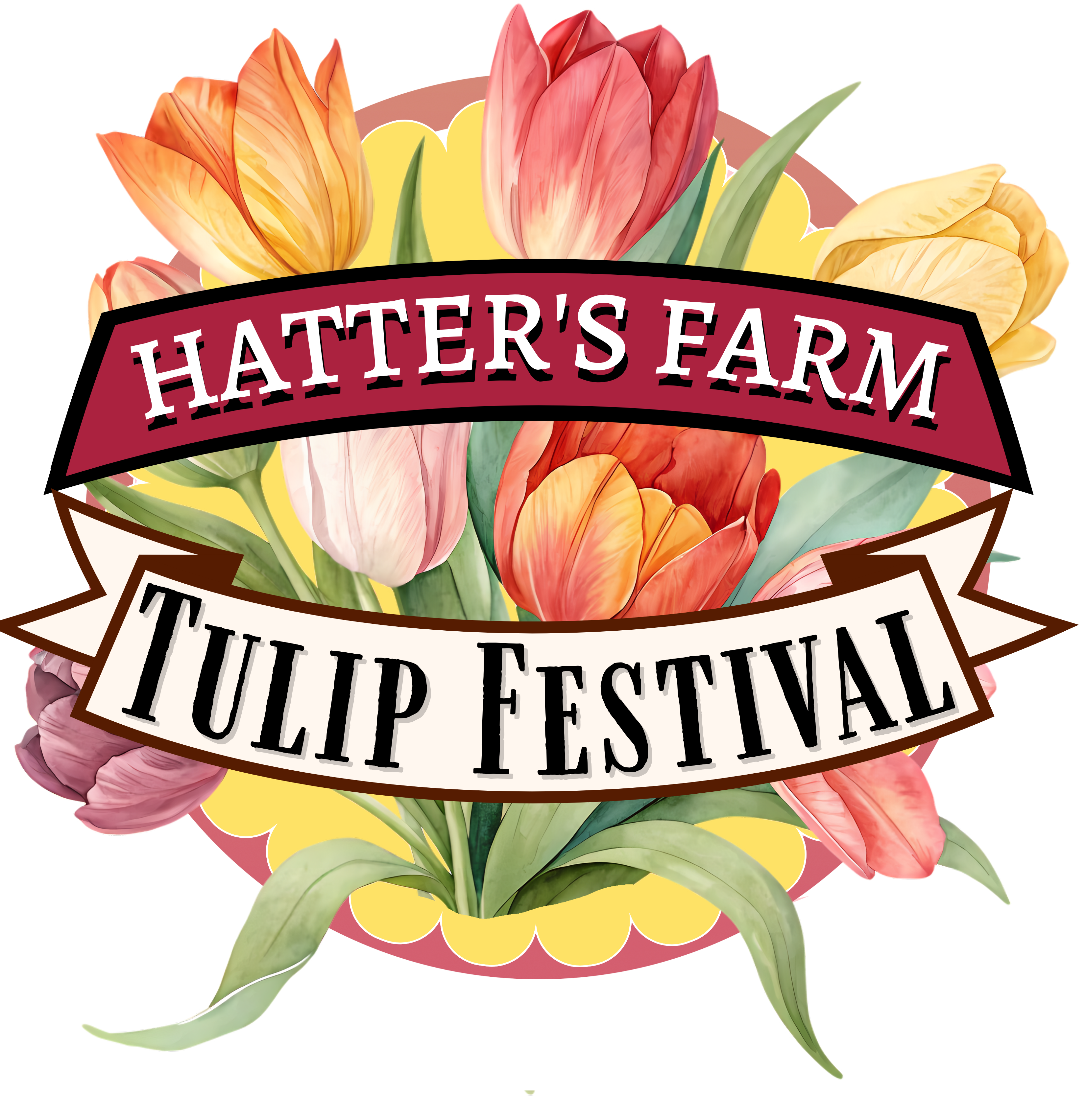 Hatters tulip logo no back ground